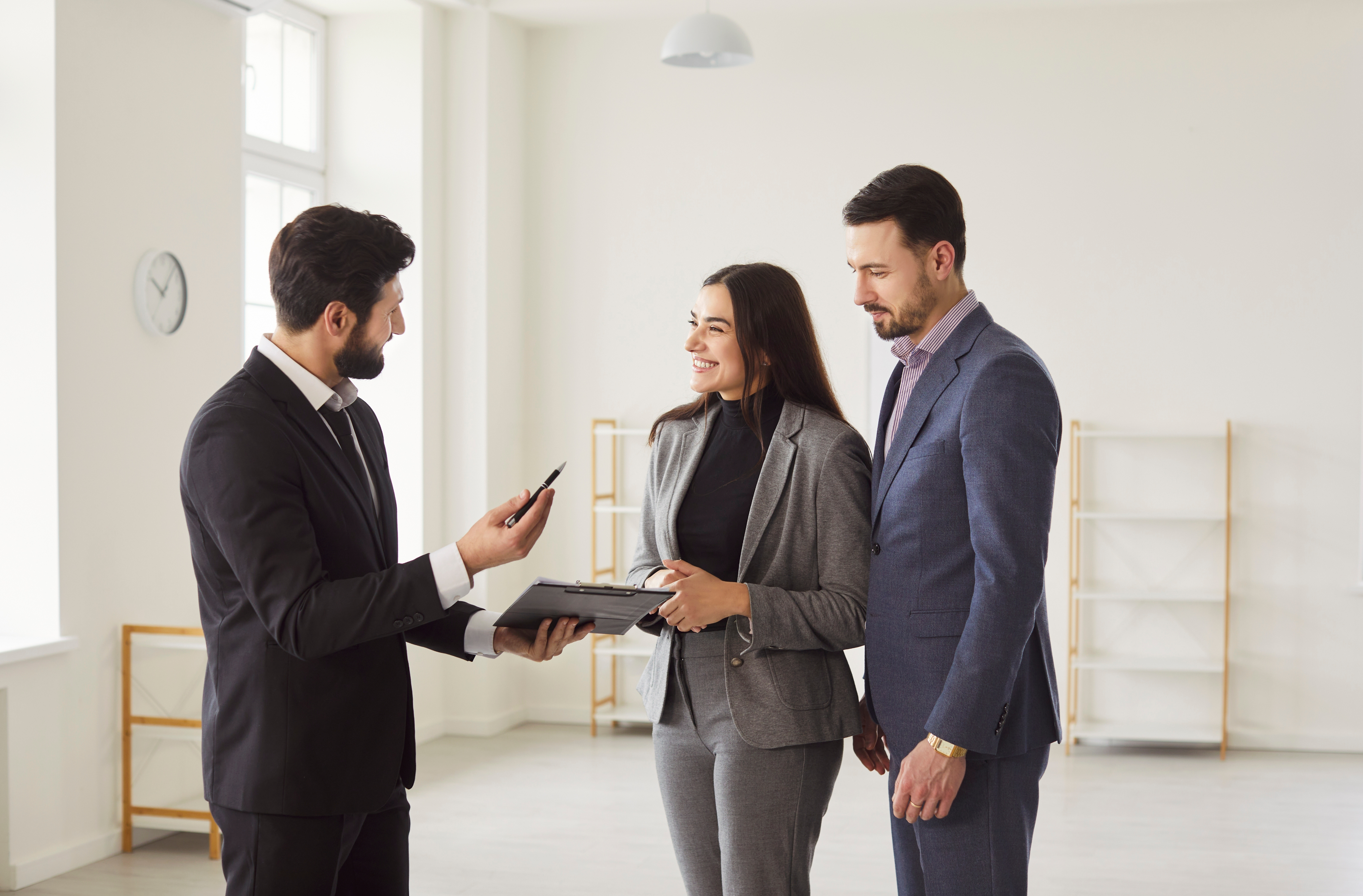 Baerz & Co agent showing a property to clients