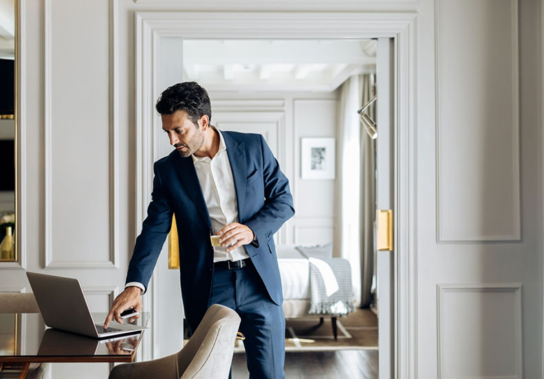 Real estate professional at work